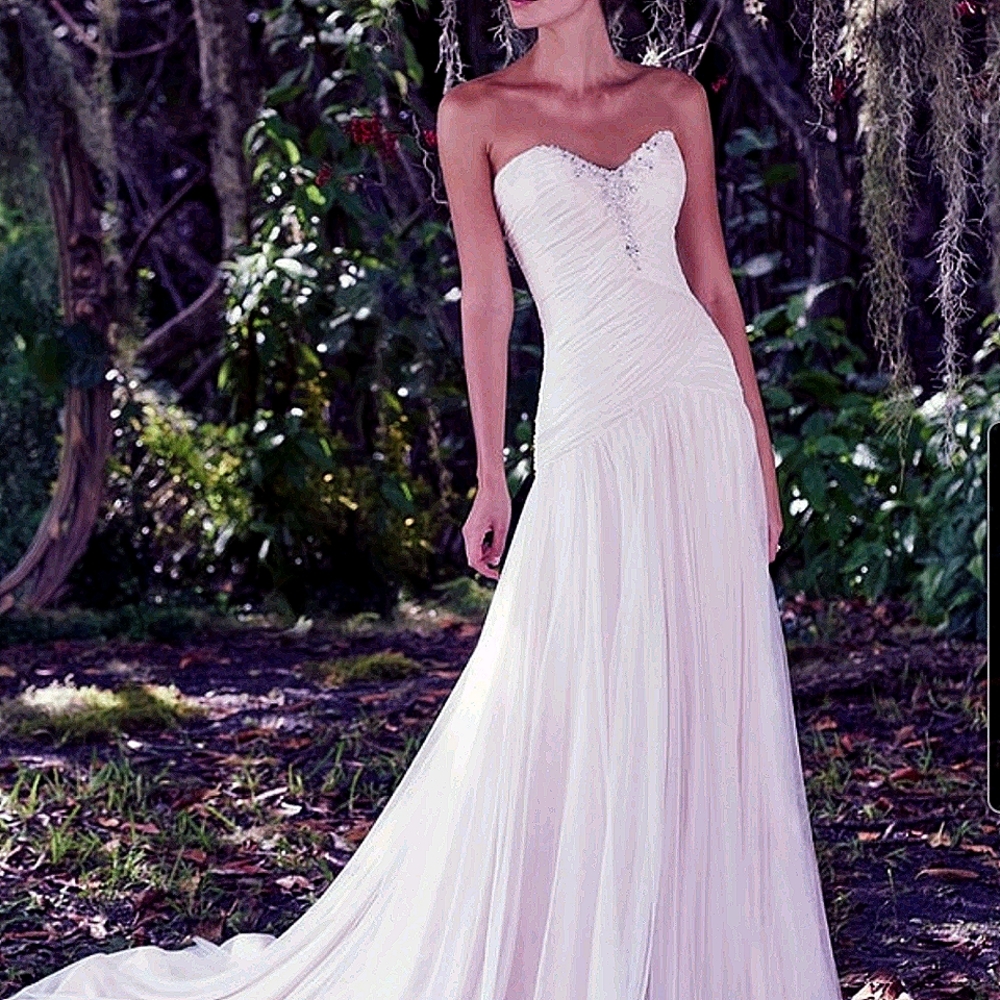 Maggie Sottero Blush Dress Sz 12